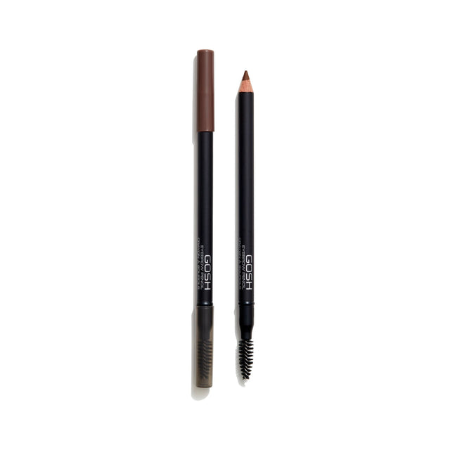 Gosh, Gosh, Double-Ended, Eyebrow Cream Pencil & Brush 2-In-1, 4, Mahogany, 1.2 g - Feel You