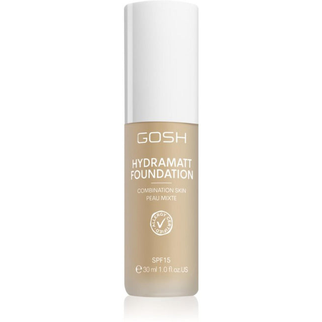Gosh, Hydramatt, Matte, Liquid Foundation, 004N, Light Neutral, SPF 15, 30 ml - Feel You