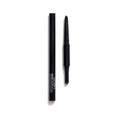 Gosh, Shape & Fill, Double, Eyebrow Cream Pencil, 003, Dark Brown, 0.5 g - Feel You