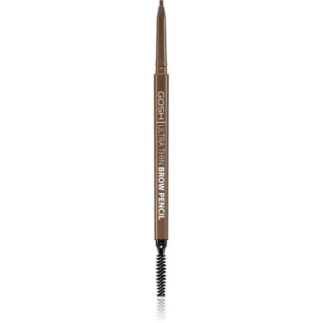Gosh, Ultra Thin, Eyebrow Cream Pencil & Brush 2-In-1, 002, Grey Brown, 0.09 g - Feel You