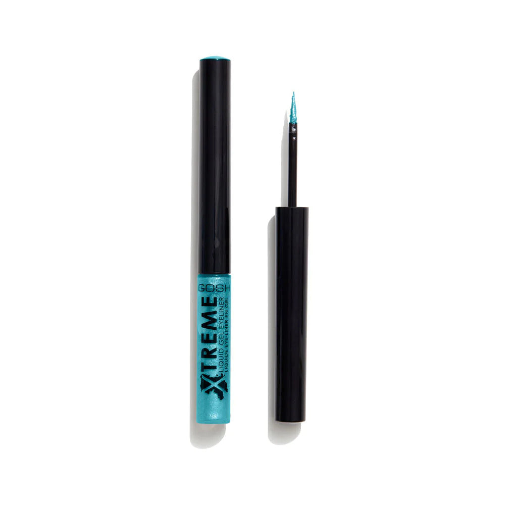 Gosh, Xtreme, Waterproof, Liquid Eyeliner, 009, Turquoise, 1.7 ml *Tester - Feel You