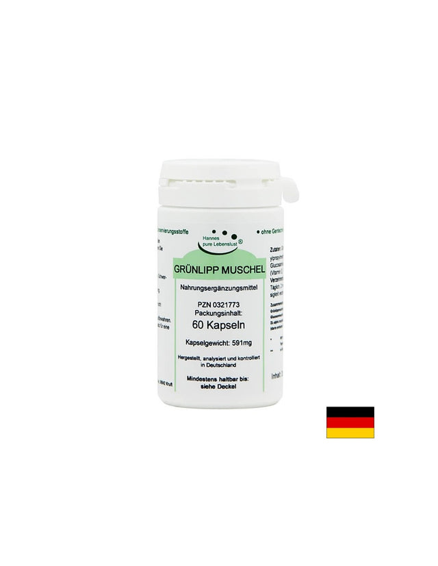 Grünlipp muschel / Зеленоуста мида с глюкозамин сулфат, 60 капсули El Compra - Feel You