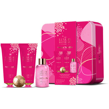 Grace Cole - Body Care Set in a Tin ( Vanilka & Mandle ) - Dárková sada péče o tělo v plechové dóze - Feel You