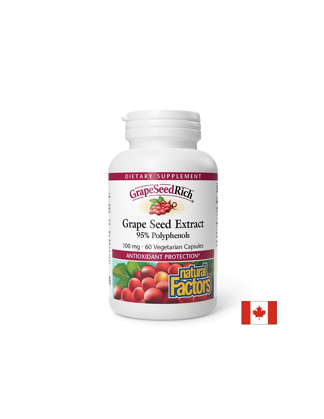 GrapeSeedRich | Grape Seed Extract 100 mg - 60 капсули - Feel You