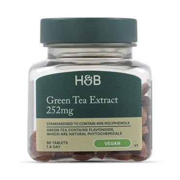 Екстракт от зелен чай (Green Tea Extract) 315мг 100 таблетки HOLLAND & BARRETT - Feel You