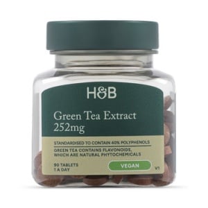 Екстракт от зелен чай (Green Tea Extract) 315мг 100 таблетки HOLLAND & BARRETT - Feel You