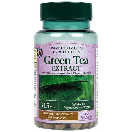 Green Tea Extract 315 mg | Nature's Garden - 200 Таблетки - Feel You