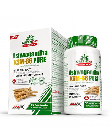 GreenDay ProVegan Ashwagandha KSM-66 Pure / 60 Vcaps - Feel You