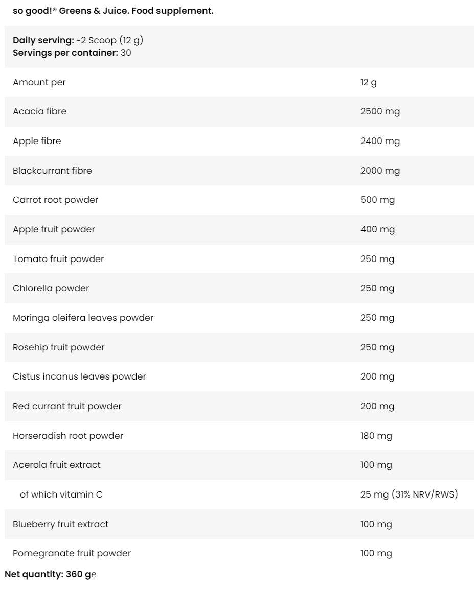 Greens & Juice | So Good! Series - 360 грама - Feel You
