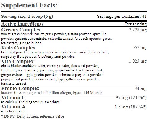 Greens & Reds+ - 0.250 кг - Feel You