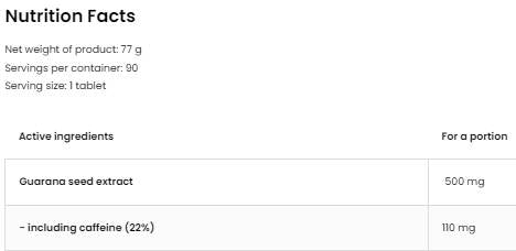 Guarana 90 Таблетки - Feel You