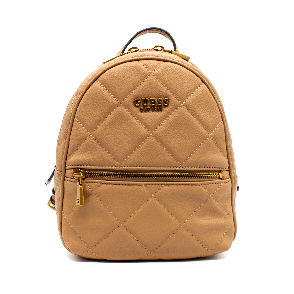 Guess, Abey, Synthetic Leather, Textile Backpack, Beige, HWQB8558320, For Women - Feel You