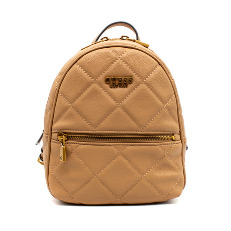 Guess, Abey, Synthetic Leather, Textile Backpack, Beige, HWQB8558320, For Women - Feel You