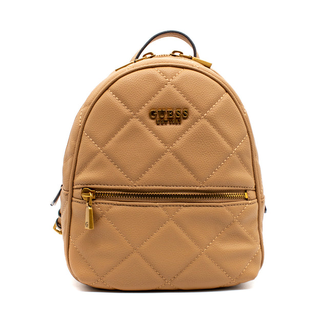 Guess, Abey, Synthetic Leather, Textile Backpack, Beige, HWQB8558320, For Women - Feel You