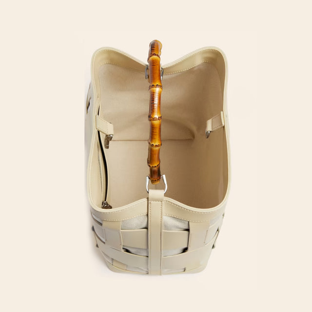 Guess, Aida, Textile Handbag, Cream, HWAIDWL2301 - Feel You