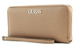 Guess, Alby, Textile Wallet, SLG Large Zip, Beige, For Women - Feel You