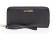 Guess, Alby, Textile Wallet, SLG Large Zip, Black, For Women - Feel You