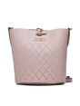 Guess, Amara Bucket, Synthetic Leather, Textile Bag, Powder Pink, HWXG8493010, For Women, 18/23 x 20 x 14 / 14/18 x 18 x 7 cm - Feel You