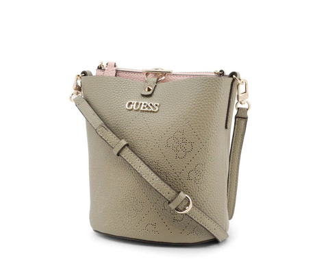 Guess, Amara, Polyester, Textile Handbag, 4G Logo, Green, HWSG8493010, 22 x 20.5 x 14 cm - Feel You