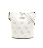 Guess, Amara, Polyester, Textile Handbag, 4g Logo Bucket, White, HWSG8493010, 21 x 21 x 11 cm - Feel You