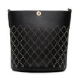 Guess, Amara, Synthetic Leather, Textile Backpack, Black, XG849301, For Women, 18/21 x 20 x 14 / 14/18 x 17.5 x 6.5 cm - Feel You