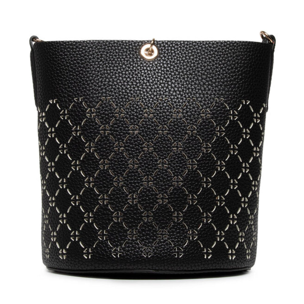 Guess, Amara, Synthetic Leather, Textile Backpack, Black, XG849301, For Women, 18/21 x 20 x 14 / 14/18 x 17.5 x 6.5 cm - Feel You