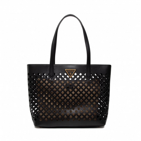 Guess, Aqua, Textile Bag, Black/Brown, For Women, 29 x 32/40 x 12 - Feel You