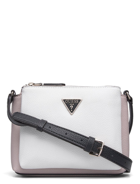 Guess, Becca, Textile Crossbody Bag, White Pink, For Women - Feel You