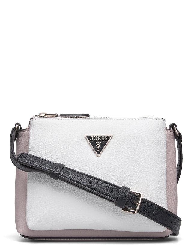 Guess, Becca, Textile Crossbody Bag, White Pink, For Women - Feel You