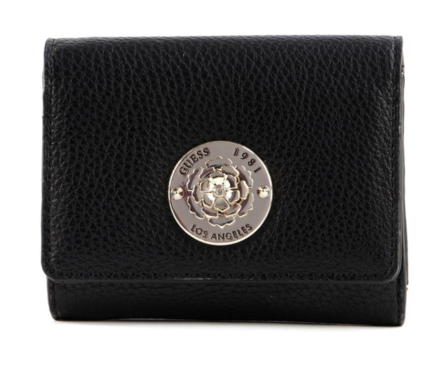 Guess, Belle, Textile Wallet, Small, Black, For Women - Feel You