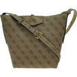 Guess, Brenton, Polyurethane, Textile Bag, Olive, HWESB839001LTL, For Women, 36 x 27 x 13 cm - Feel You