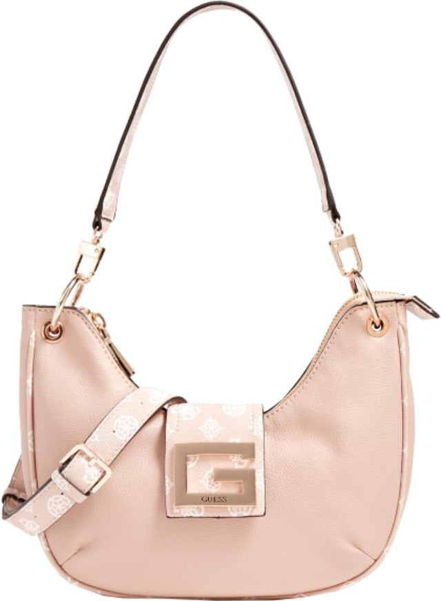 Guess, Brightside, Polyurethane, Textile Bag, Large Hobo, Blush, For Women - Feel You
