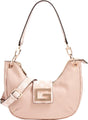 Guess, Brightside, Polyurethane, Textile Bag, Large Hobo, Blush, For Women - Feel You