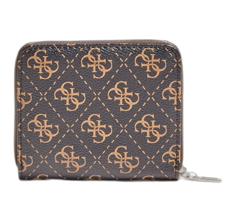 Guess, Camy, Textile Wallet, SLG Small Zip, Brown, For Women - Feel You