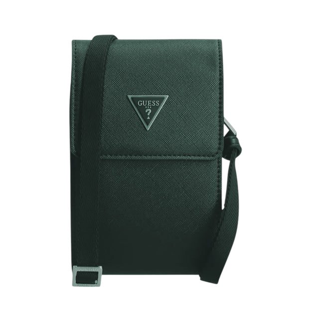 Guess, Certosa, Polyurethane, Textile Crossbody Bag, Grey, HMCERTP2285, 22 x 23.5 x 5 cm, For Men - Feel You