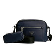 Guess, Certosa, Synthetic Leather, Textile Crossbody Bag, Blue, HMCERTP2228, 19.5 x 22.5 x 132 cm, For Women - Feel You