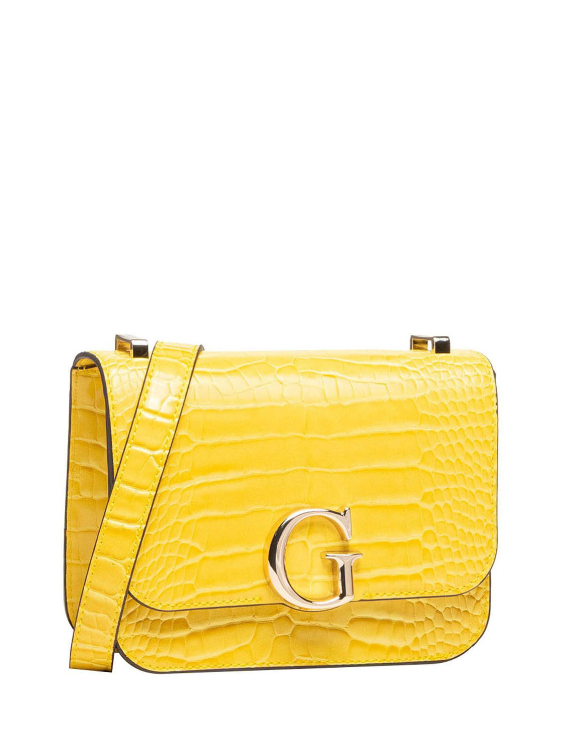 Guess, Corily, Textile Crossbody Bag, Yellow, 18.5 x 14.5 x 7 cm, For Women - Feel You