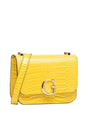 Guess, Corily, Textile Crossbody Bag, Yellow, 18.5 x 14.5 x 7 cm, For Women - Feel You