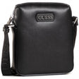 Guess, Dan, Document Holder, Leather Crossbody Bag, Black, Mini, For Men - Feel You