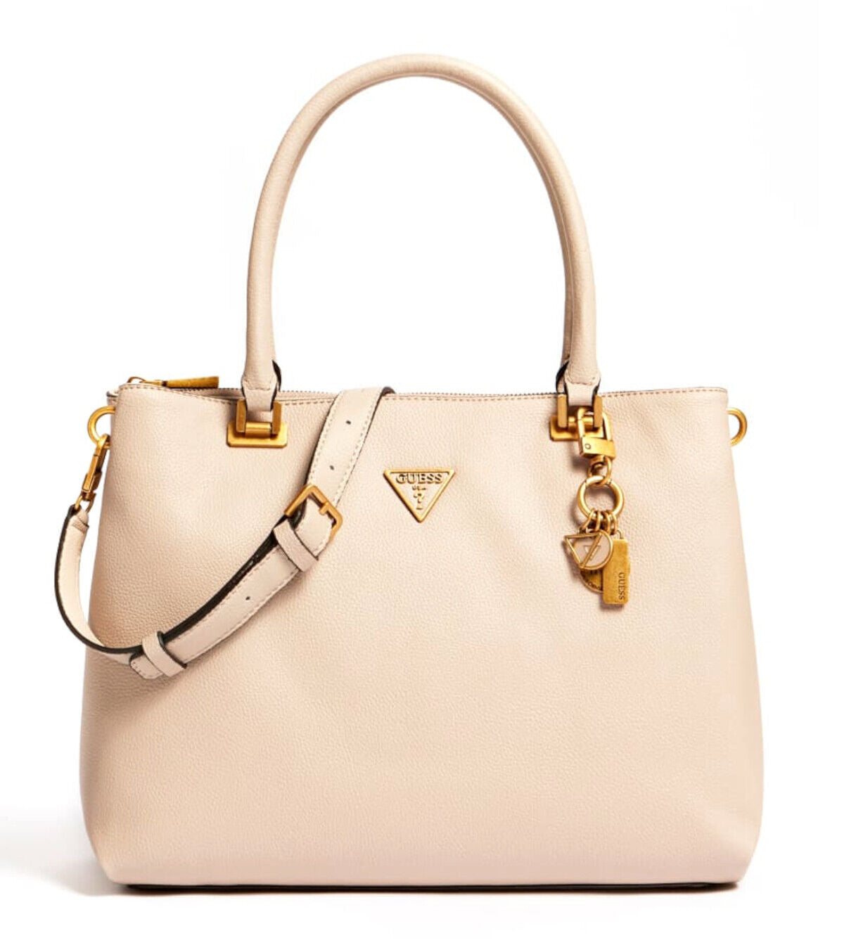 Guess, Destiny, Polyurethane, Textile Handbag, Society Caryall, Mushroom, HWVB78 78100 - Feel You