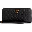 Guess, Elenia, Textile Wallet, SLG Large Zip, Black, For Women - Feel You