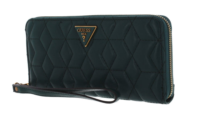 Guess, Elenia, Textile Wallet, SLG Large Zip, Forest, For Women - Feel You