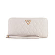 Guess, Elenia, Textile Wallet, SLG Large Zip, Stone, For Women - Feel You
