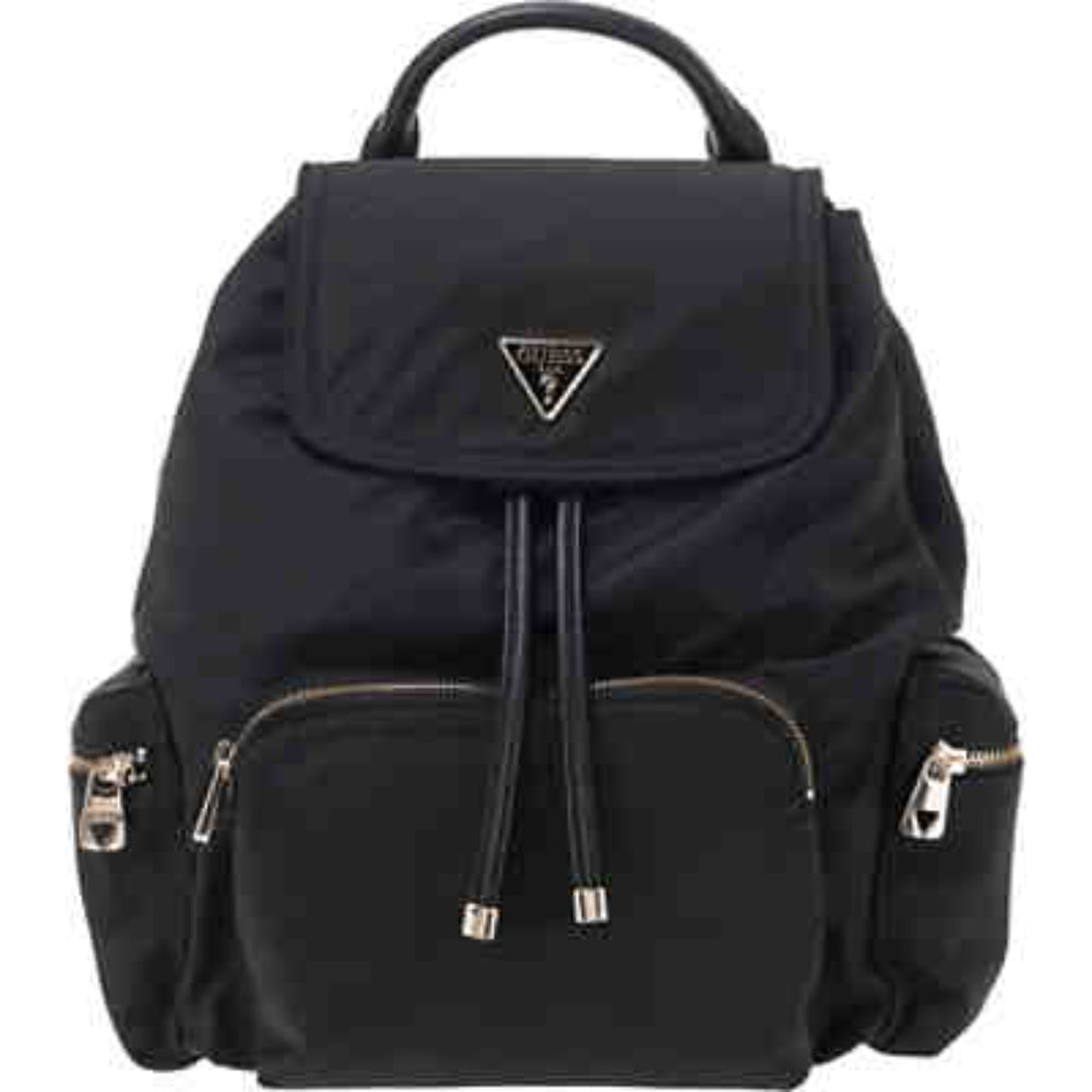 Guess, Gemma, Textile Backpack, Black, HWEYG839532BLA, For Women, 22 x 32 x 12cm - Feel You
