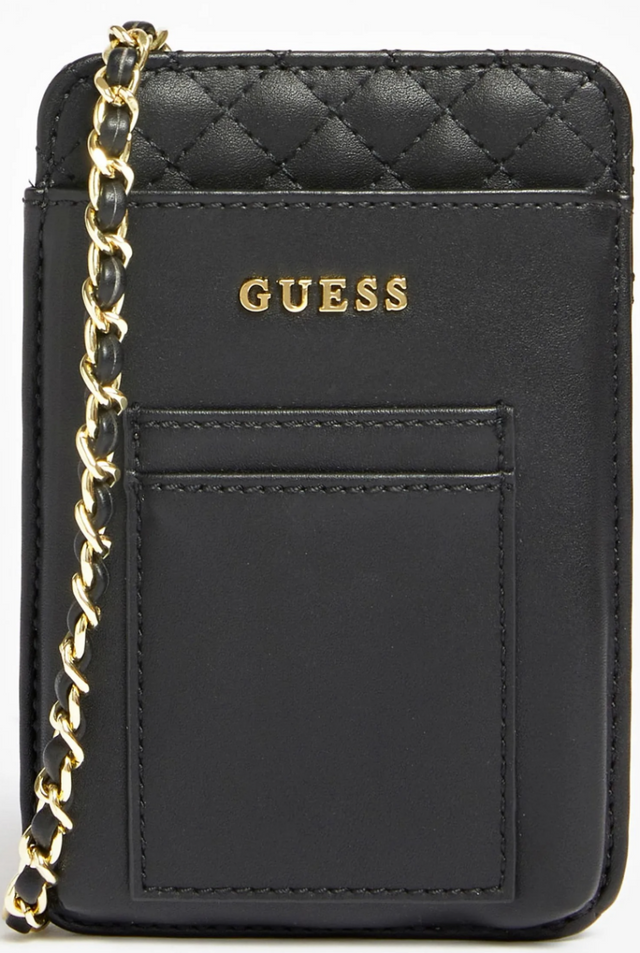 Guess, Guess, Polyurethane, Textile Bag, Pouch Phone, Black, PW1510P2301, For Women, 16.5 x 3 x 11 cm - Feel You