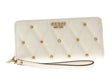 Guess, Guess, Textile Wallet, SLG Large Zip, SWQS8553460, Ivory, For Women - Feel You