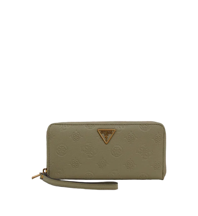 Guess, Helaina, Textile Wallet, 3-Sided Zip Fastening, SWPB8403460SAG, Green, For Women - Feel You