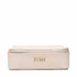 Guess, Holdall, Synthetic Leather, Textile Bag, Jewelry Case, Cream, For Women, 18 x 6 x 18cm - Feel You