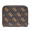Guess, Kamryn, Textile Wallet, SLG Small Zip, Brown, For Women - Feel You
