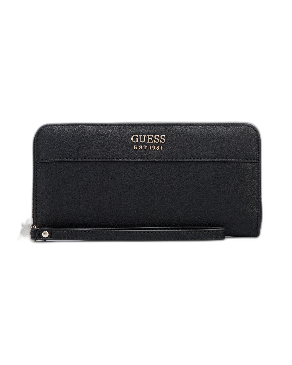 Guess, Katey, Textile Wallet, SLG Large Zip, Black, For Women - Feel You